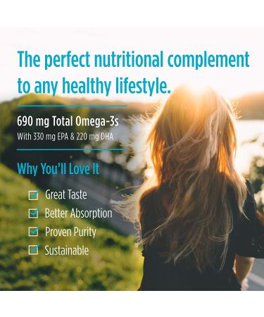 Nordic Naturals Arctic Omega 1000 mg - Lemon Flavor Soft Gels (180 Count) | High-Purity Omega-3s - Buy Online on GoSupps.com