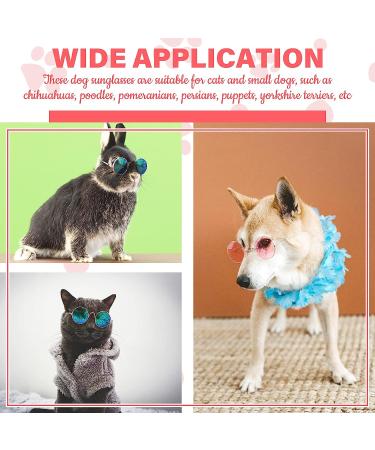 12-Piece Set of Cat/Dog Sunglasses & Goggles for Small Breeds - Funny Photo Props & Costume Accessory - Buy Online on GoSupps.com