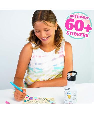 iLY ACTIVITY KINGS Insulated Hydro Water Bottle with Straw for Kids | BPA Free, Eco-Friendly | Dishwasher Safe | Includes 2 Markers, 60 Stickers | Ages 6 - Buy Online on GoSupps.com
