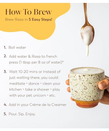 RASA Original Adaptogenic Coffee Alternative & Cr me de la Creamer Bundle | Ayurveda Mushroom Wellness Tonic & Adaptogen Powdered Non-Dairy Creamer with MCT Oil Vegan, Whole 30, Keto (30 Servings) Original + Creamer (30 S  - Buy Online on GoSupps.com