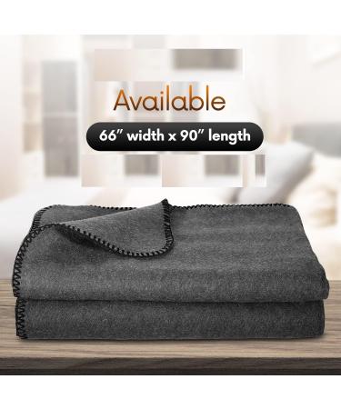 Jmr Usa Inc. Military Wool Blanket 66X90 - Fire Retardant, Extra Thick & Warm Outdoor Blanket for Camping, Emergency, Everyday Use - 80% Wool, Grey - Buy Online on GoSupps.com