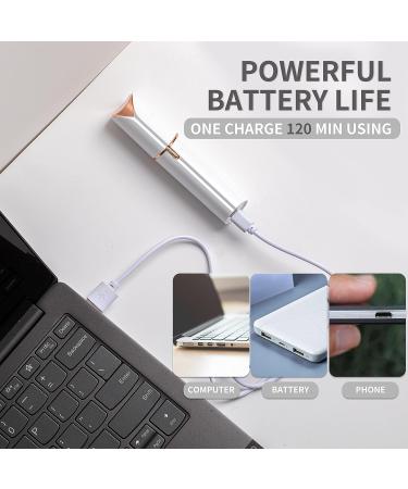 Women's Facial Hair Removal - Painless Waterproof Razor with LED Light for Face, Bikini, Upper Lip, Chin - White - Buy Online on GoSupps.com