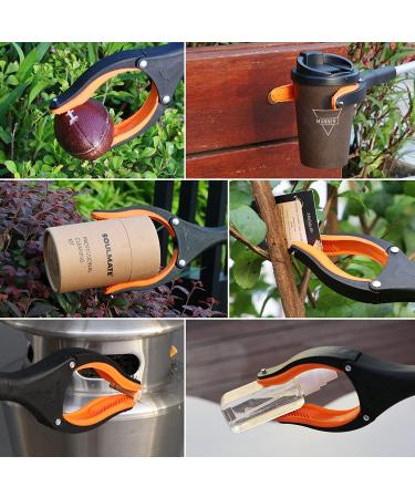 2 Pack 32 Folding Reacher Grabber Tool for Elderly - Wide Claw Opening Trash Picker with Magnetic Tip - Lightweight and Strong Grip - Buy Online on GoSupps.com