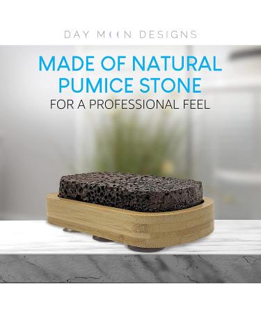 Pumice Stone for Feet with Suction Cups - Exfoliate, Massage, and Clean Feet Easily in Shower - Foot Care for Men & Women - Buy Online on GoSupps.com