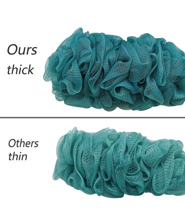 Arswin Long Handle Back Scrubber Loofah - Soft Nylon Mesh Sponge for Men & Women - Exfoliating Body Brush for Shower - Blue - Buy Online on GoSupps.com