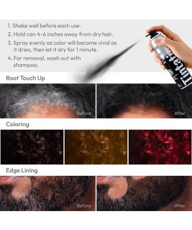 Kiss Root Cover Up Gray Concealer Spray Tintation Temporary Hair Color Spray Root Touch Up Spray Hair Dye 2.82 oz. 2 PACK (Dark Brown) 2 Pack-Darkest Brown - Buy Online on GoSupps.com
