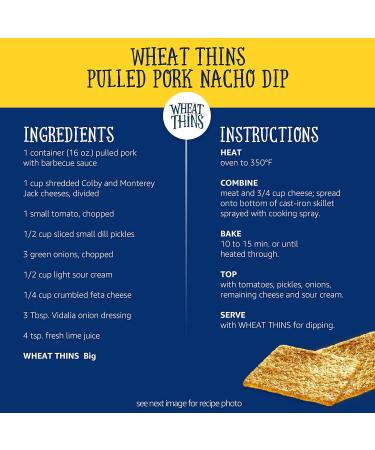 Wheat Thins Big Whole Grain Crackers - 6 Boxes (6-8 oz each) | Pack of 6 - Buy Online on GoSupps.com