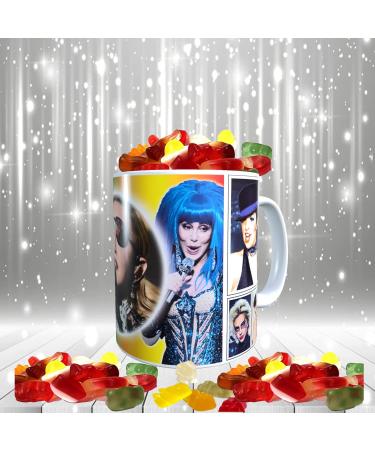 Diva Gay Pride Celebrity Icon Mug with Choice of Sweets Gift - Buy Online on GoSupps.com