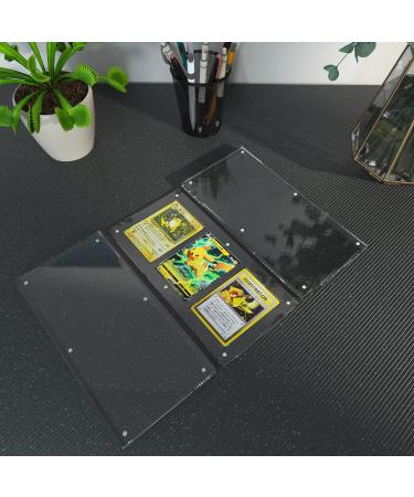 Wildnut Transparent Card Display Case - 35PT Acrylic TCG Triple Card Stand for Standard Comics, Sports, and Baseball Cards (20mm) - Buy Online on GoSupps.com