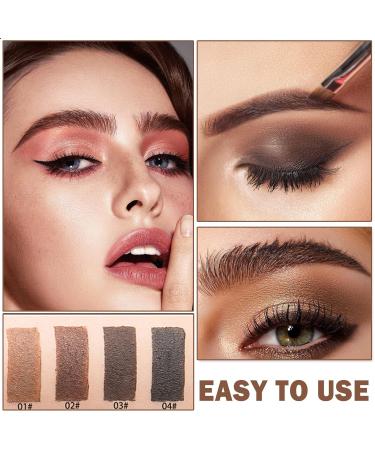 Eyebrow Pomade Cream - Long Lasting Waterproof Eyebrow Gel for Natural Brow Makeup | High Pigmented Brow Pomade Gel - 02 Dark Brown - Buy Online on GoSupps.com