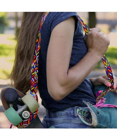 2 Pack Adjustable Roller Skate Leash | Stylish Sling Transport Strap for Skates - Buy Online on GoSupps.com