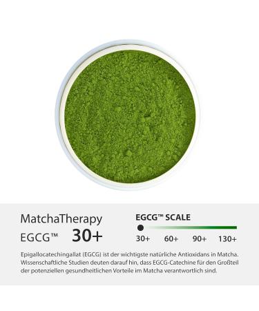 Buy Matcia Therapy 30+ Bio Matcha Tea Powder 60g | Premium Japanese Green Tea | 30mg/g EGCG | Supports Immunity & Energy Levels - Buy Online on GoSupps.com