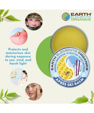 Earth Elements Organics Apr s Ski Balm Raspberry Leaf Oil Natural Moisturizer for Skin Hydration Organic Skincare for All Skin Types 1 oz - Buy Online on GoSupps.com