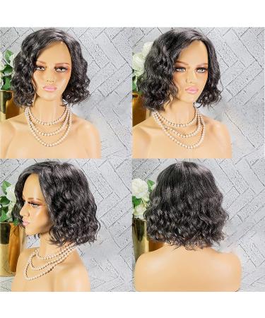 Grey Body Wave Bob Human Hair Wig | Glueless 150% Density Short Wig for Women - Buy Online on GoSupps.com