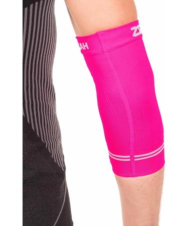 Zensah Compression Tennis Elbow Sleeve for Elbow Tendonitis  Tennis Elbow  Golfer's Elbow - Elbow Support  Elbow Brace Medium Neon Pink - Buy Online on GoSupps.com