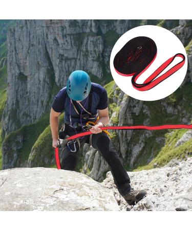 Toatelu 3-Piece Nylon Climbing Loop 16mm 150cm - Certified 23kN Band Loop for Fire Brigade Outdoor Activities Yoga Hammocks & Abseiling (Red) - Buy Online on GoSupps.com