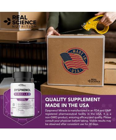 Real Science Nutrition Offers Dyspnenol Miracle - A Natural Supplement for Enhanced Lung Health, and Respiratory Support - Buy Online on GoSupps.com