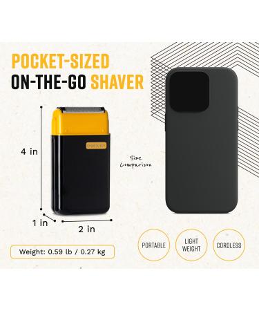 Shave Buddy Mini Compact Foil Electric Shaver - Lightweight Water Resistant Long-Hair Trimmer for Face & Head - Perfect Travel Companion - Buy Online on GoSupps.com