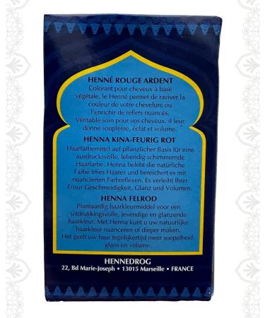 Natural Henna Hair Dye - 270g (3x90g) Pure Red - Feure Red Masria Henna Powder - Best Natural Hair Color Solution - Buy Online on GoSupps.com