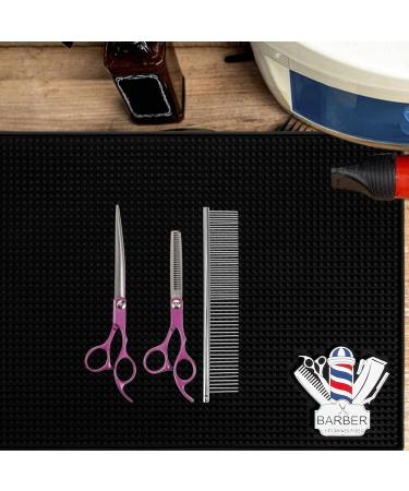 Beavorty Barber Organizer Mat Hair Salon Clippers Mat Barbershop Work Pad Hair Styling Tools Pad - Buy Online on GoSupps.com