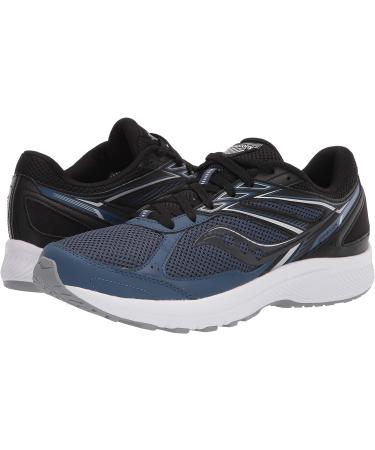 Saucony Men's Cohesion 14 Road Running Shoe 9 Blue/Black - Lightweight and Supportive - Buy Online on GoSupps.com