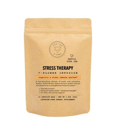 For The Biome Stress Therapy | Clinically Proven to Relieve Stress | Organic Fast-Acting Herbal Formula Refill Pouch