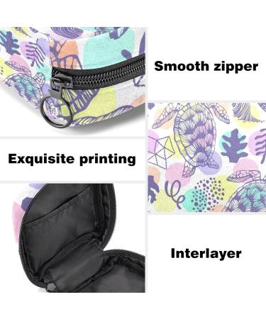 Sea Turtle Sanitary Napkin Storage Bag - Large Capacity Menstrual Cup Pouch | Travel Makeup Organizer - Color 5 - Buy Online on GoSupps.com