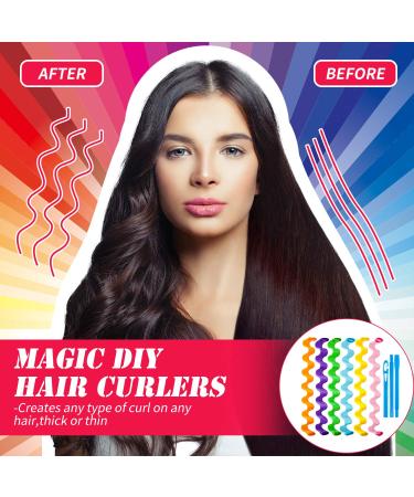 30-Piece No Heat Curly Winder Kit for Long Hair - Spiral Curls & Waves with Styling Hooks - Buy Online on GoSupps.com