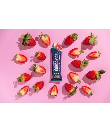 VitaSports Energy Gel (24x70) Strawberry - Quick Release Isotonic Gel with 22g Carbohydrates - Vegan & Informed-Sports Tested - Buy Online on GoSupps.com