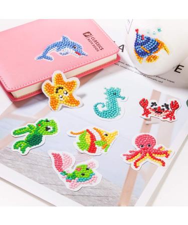 57PCS Diamond Painting Stickers for Kids - Fun DIY Arts and Crafts Kit Ages 6-12 - Gem Sticker Art Gift for Kids and Beginners - Buy Online on GoSupps.com