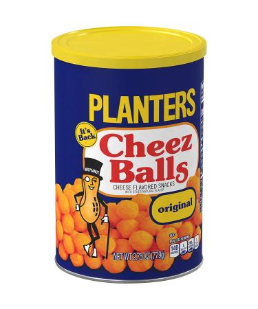 Planters Original Cheez Balls - 2.75 oz Canister | Cheese Flavored Snacks - Buy Online on GoSupps.com