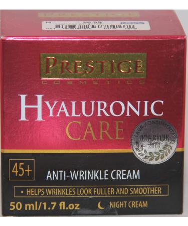 Hyaluronic Care Anti-Wrinkle Cream Night Cream 45+ 1.7 Fl Oz.