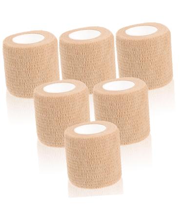 FRCOLOR 6 Rolls Sports Fitness Football Play Wristbands Dressing Athletic Cohesive Sticky Wraps Tape Student Combination Basketball Polyester
