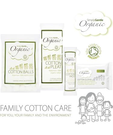 Simply Gentle 100g Organic Cotton Folds - Eco-Friendly Sustainable & Soft | International Shipping - Buy Online on GoSupps.com