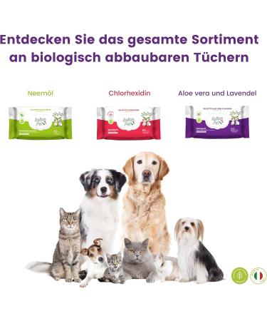 Biodegradable Aloe Vera & Lavender Pet Cleaning Wipes - 100 Disposable Wipes for Dogs Cats & Rabbits - Eco-Friendly Wet Wipes for Paws Muzzle & Fur - Buy Online on GoSupps.com