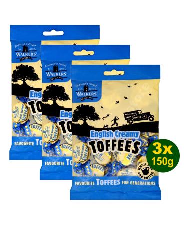 Walkers' Nonsuch Walkers Nonsuch English Creamy Toffees 150g Pack of 3