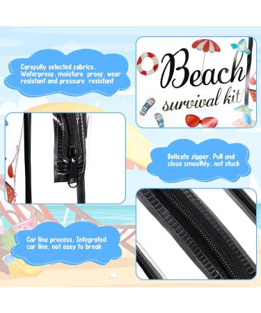 Clear Toiletry Bag 3 Pack - Waterproof Travel Makeup Cosmetic Bags for Men and Women - Carry On Bathroom Organizer for Beach Travel - Buy Online on GoSupps.com