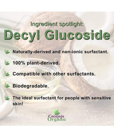 Decyl Glucoside Natural Surfactant - 16 oz | Plant Derived, Non-GMO, Biodegradable | For Skin Care Formulations, Shower Gels, Shampoos - Buy Online on GoSupps.com