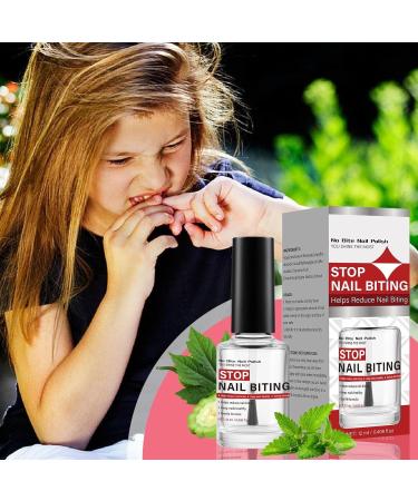 Anti-Bite Nail Polish - 12ml Natural and Safe Coating | Prevention of Nail Biting Habits - for Nail Care and Growth and for Thumb Sucking Habits - Buy Online on GoSupps.com