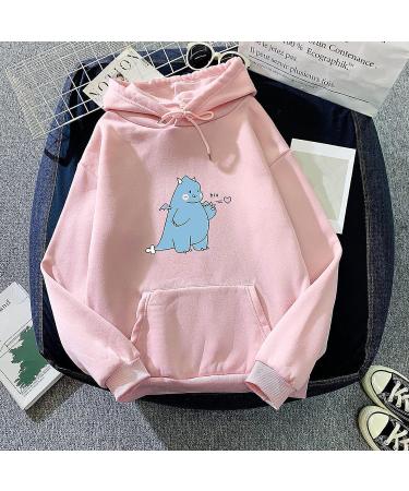 Daoucixia Pink Cartoon Graphic Hoodie for Teen Girls and Women - XX-Large - Buy Online on GoSupps.com