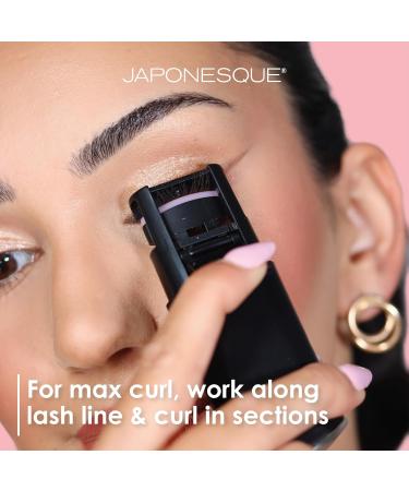 JAPONESQUE Heated Lash Curler | Long Lasting Electric Eyelash Curler & Lifter | USB Powered | Safe Heat Settings for Perfect Lashes - Buy Online on GoSupps.com