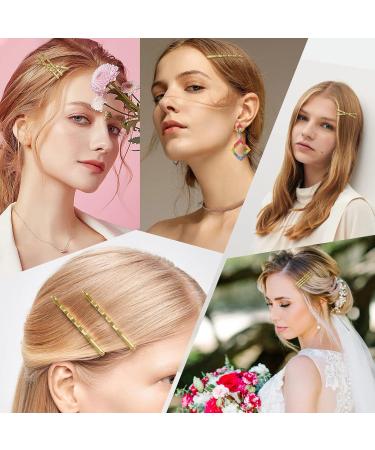 150 Blonde 7cm Bobby Pins for Women & Girls - Long Hair Grips & Clips for Makeup & Hair Styling - Buy Online on GoSupps.com