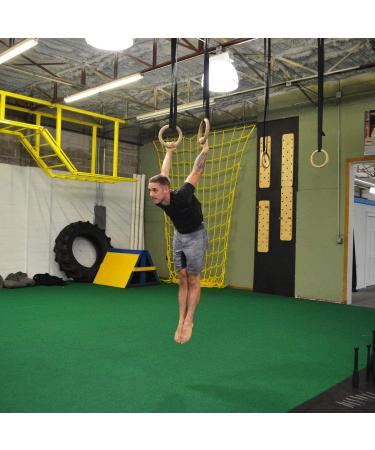 Titan Fitness Wooden Gymnastics Rings with Cam Buckle Straps - Home Gym Equipment - Buy Online on GoSupps.com