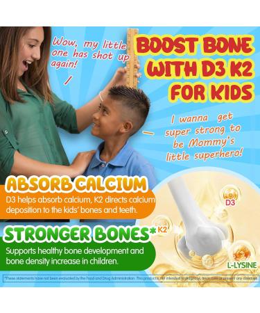 Calcium Complex Gummies for Kids+ Lysine Gummies for Kids Adults - Buy Online on GoSupps.com