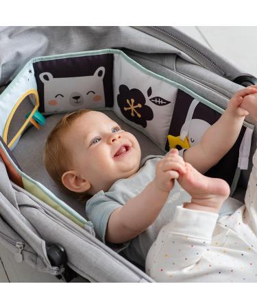 Black & White High Contrast Baby Activity Book for Newborns | Infant Sensory Toys | Soft Cloth Book for Tummy Time | Textured Fabric & Crinkling Shapes | 0-12 Months - Buy Online on GoSupps.com