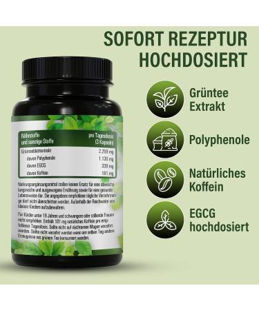 Nextea 2025 High Dose Green Tea Extract Capsules - 2259 mg Per Dose 339 mg EGCG 1125 mg Polyphenols 90 Capsules - Buy Internationally - Buy Online on GoSupps.com