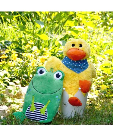 Hugo Frosch Eco-Hot Water Bottle for Kids 0.8L - Plush Duck Gagi Cover in Yellow | International Shipping - Buy Online on GoSupps.com