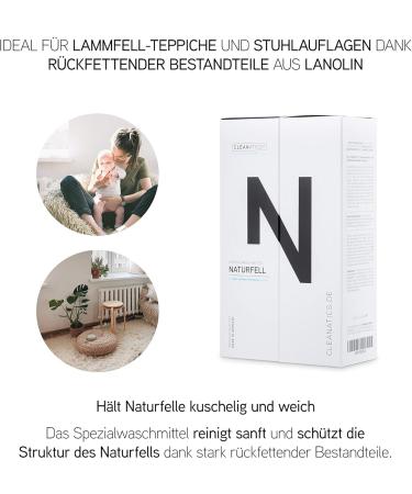 Cleanatics Lambskin Detergent Concentrate with Lanolin - Ideal for Natural Fur Sheepskin & Baby Products (250g) - International Shipping Available - Buy Online on GoSupps.com
