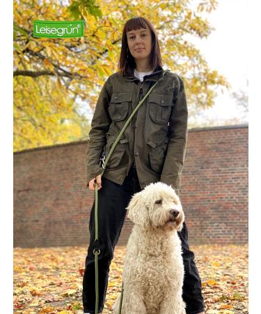 Leitengr n Dog Leash Derby - 2m Adjustable Nylon Leash for Medium to Large Dogs | Nature Olive Green - Buy Online on GoSupps.com