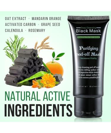 Black Head Remover Charcoal Peel Off Mask - Deep Cleansing Pore & Acne Treatment for All Skin Types - Buy Online on GoSupps.com